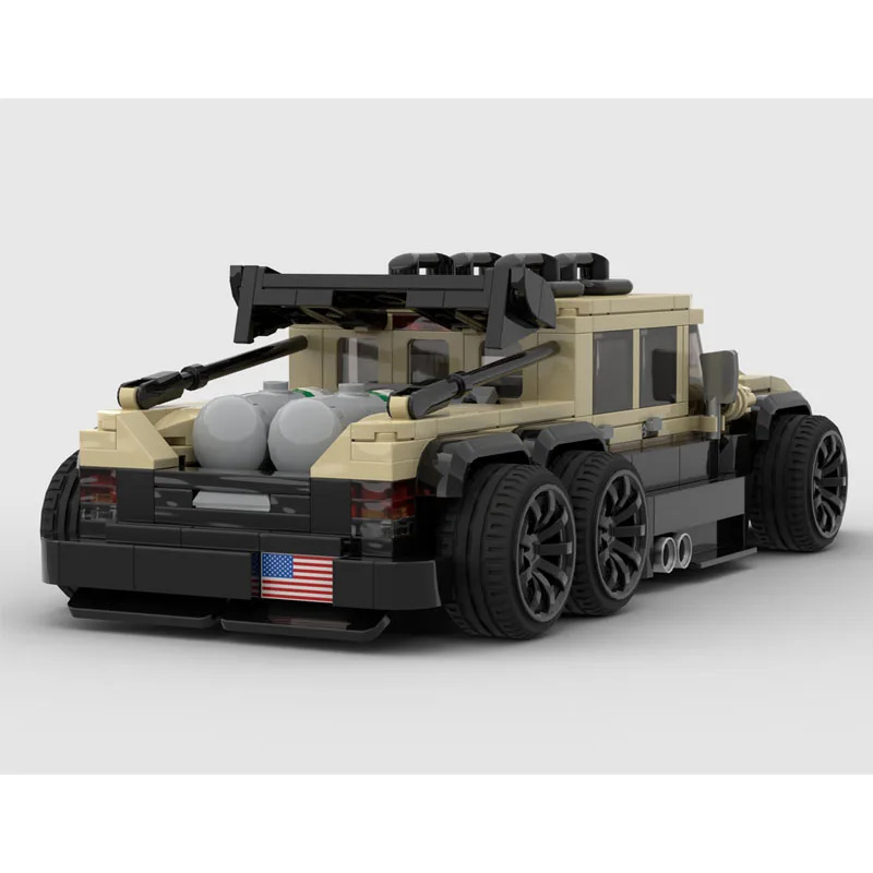 MOC-240869 اللبنات MOC سباق السيارات سلسلة DIY نموذج الإبداعية هدية التعليمية الإبداع مدينة مركبة لغز عيد الميلاد 568 قطعة #1