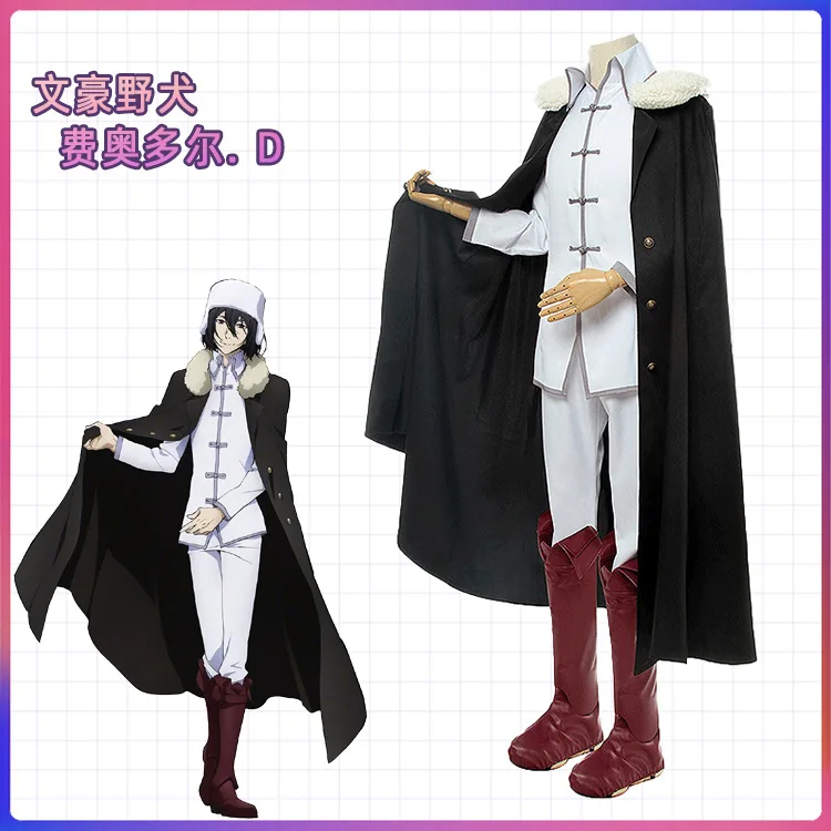 Anime Youth Titan Super-hero Crow Role Playing Costume Cloak Top Pants Set Halloween Carnival Party Costume