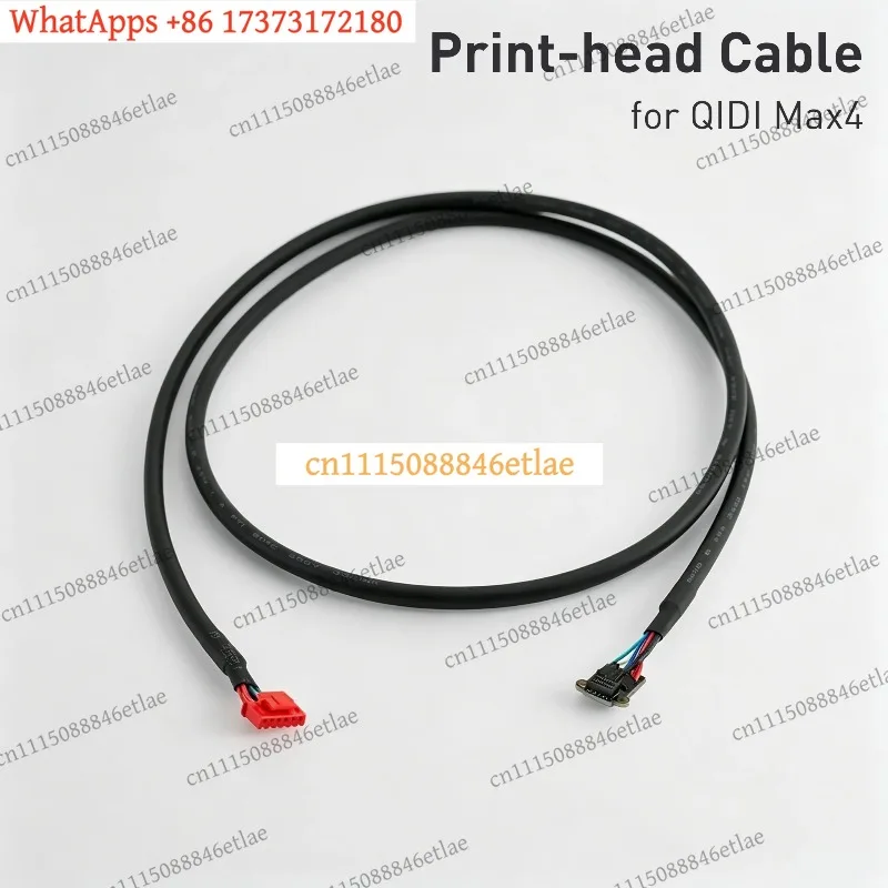 k3 6-Pin Print Head Cable for 3D Printer, Extruder Wiring Harness Replacement Part Compatible for QD Max4 Series