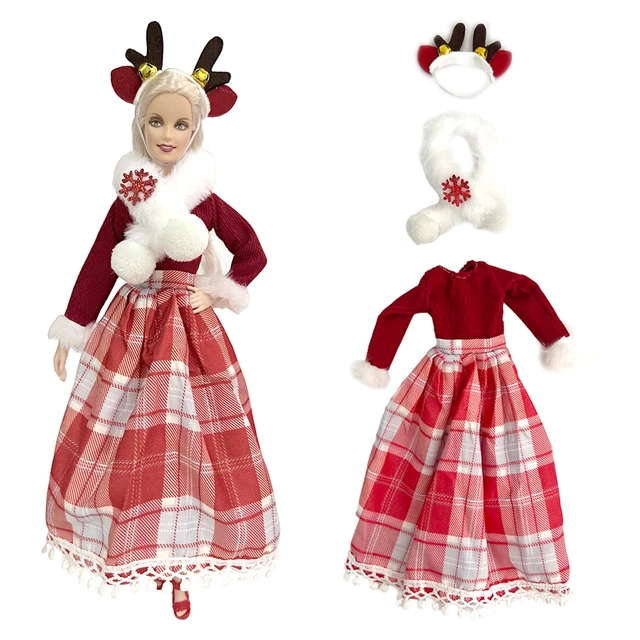 NK Official Fashion Christmas Dress For 1 6 FR Ken Santa Claus Dolls Accessories For Barbie Clothes Doll Pretend Play Dress JJ AliExpress