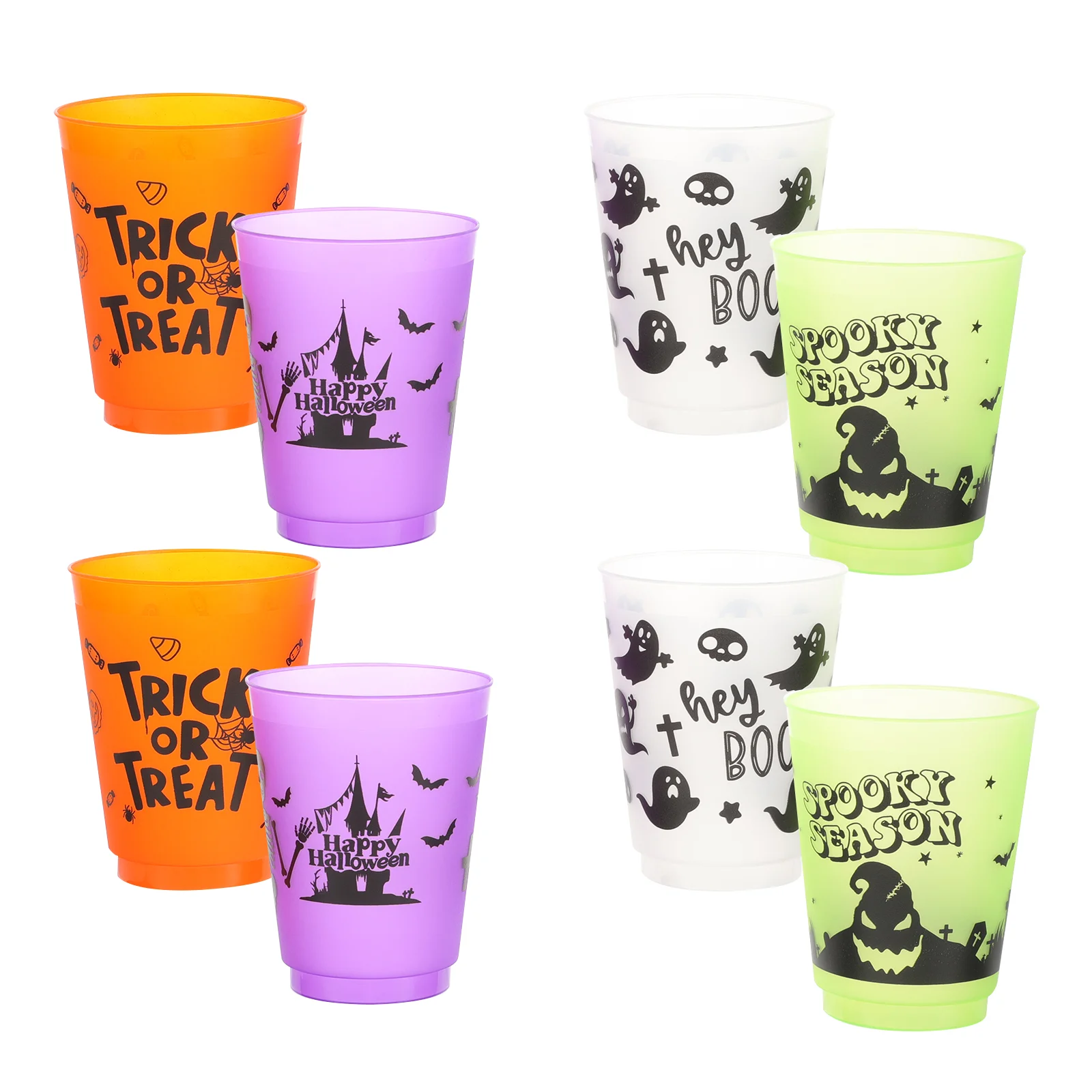 20 Pcs Cup Halloween Drinking Water Gift Juice Storage Cups Multi-function Mugs Plastic for Party Decorative Milk