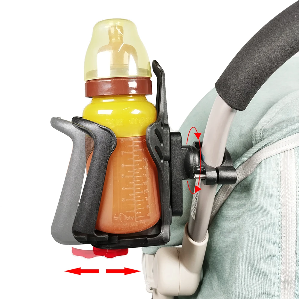 Cup Holder For Baby Buggy Scooter Bicycle Motorcycle Size Adjustable For Difference Beverage Bottle Can Water Milk Bottle Holder