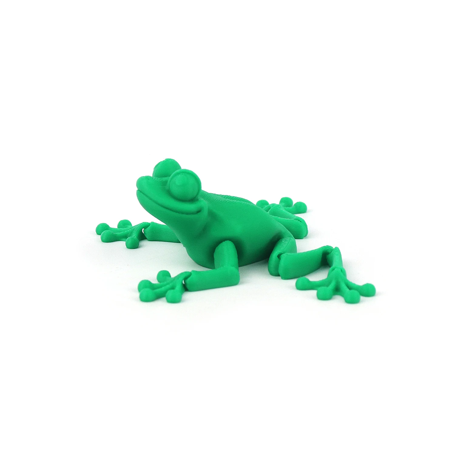 โมเดลกบเคลื่อนย้ายข้อต่อสีเขียวพิมพ์ 3 มิติ, ตุ๊กตาสัตว์น่ารัก, ของเล่นบีบอัดตุ๊กตาการ์ตูน