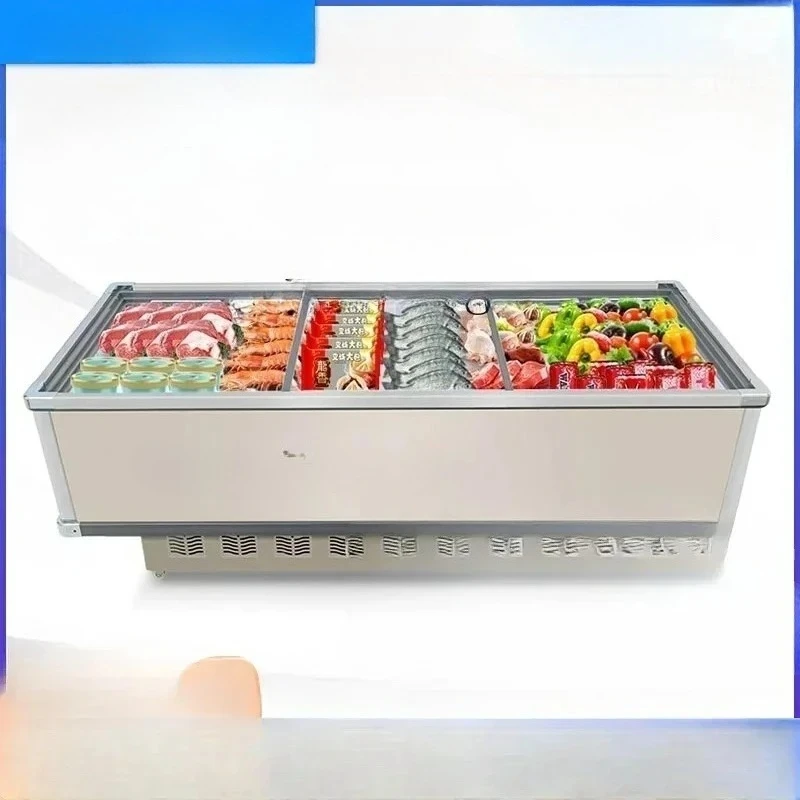 Freezer Commercial Large Capacity Fresh-Keeping Frozen Dual-Use Refrigerator Ordering Refrigerated Display Cabinet