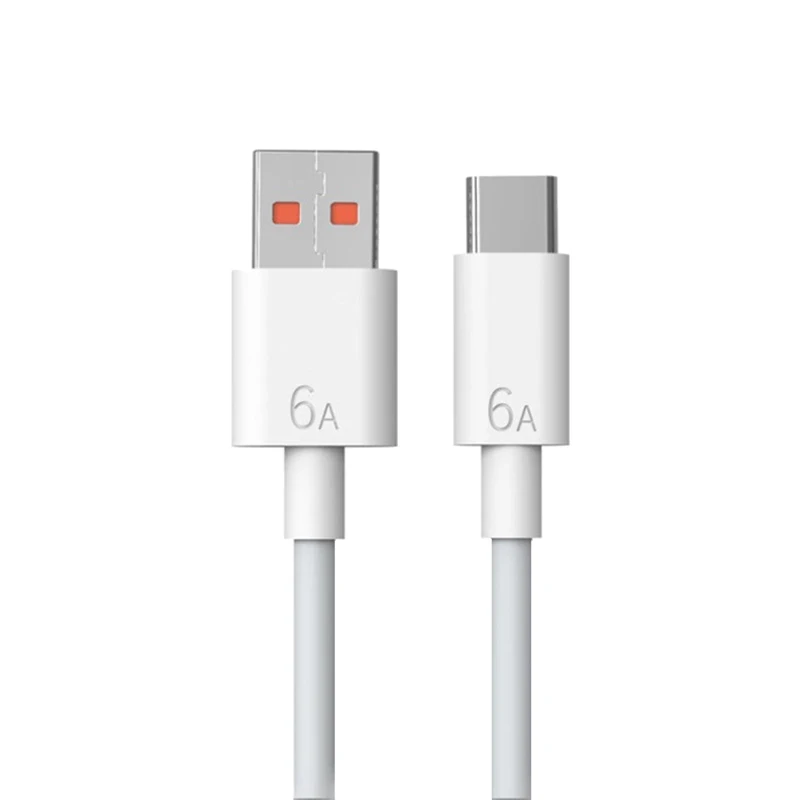 Cable USB tipo C de 6A y 66W para móvil, cargador superrápido para Xiaomi 13, Redmi K50, K60, POCO, Huawei Mate 50, P60, Honor 80, 90, Realme, GT