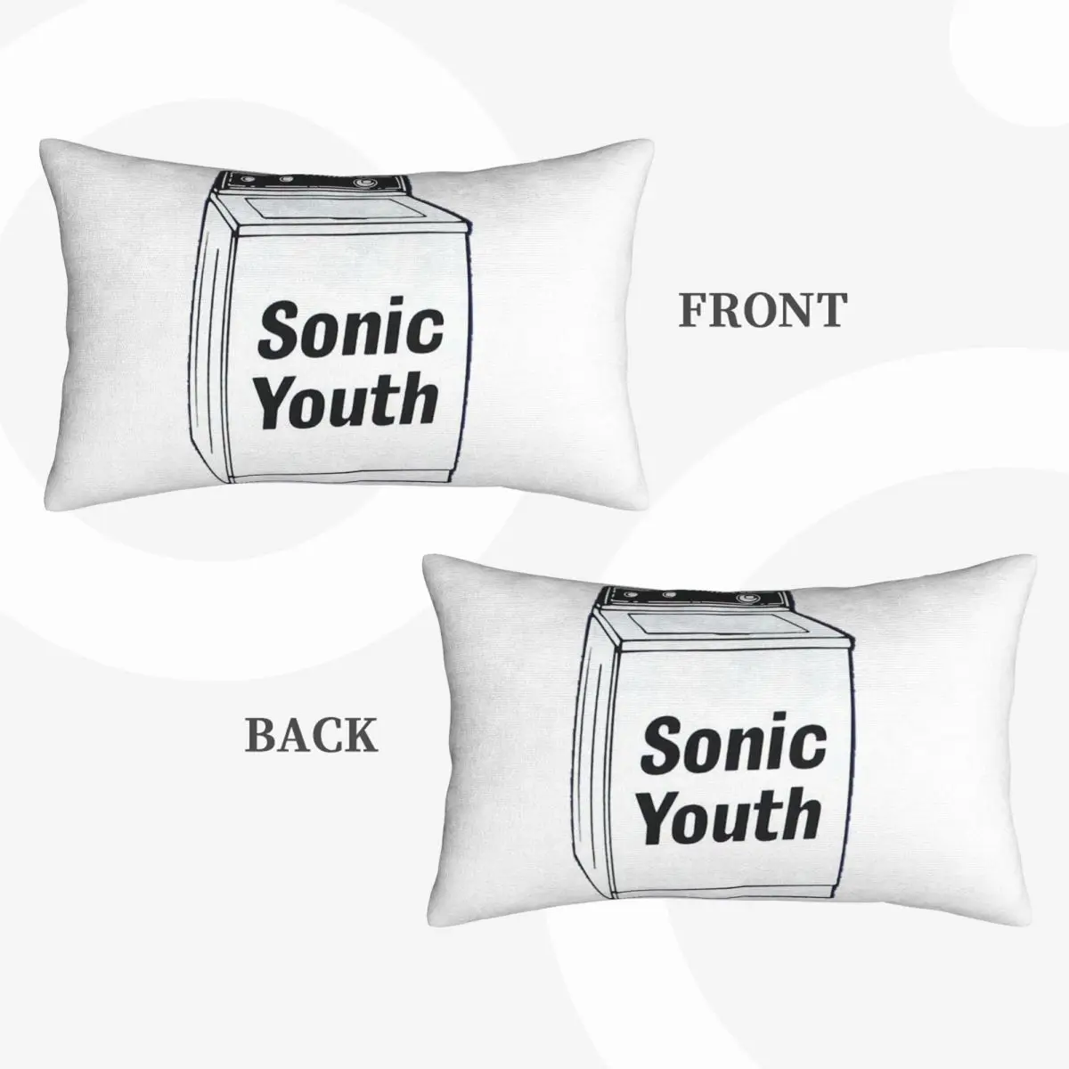 Sonic Youth Rock Band Punk Rectangle Pillowcase Cushion Cover Decor Bedroom Bed Home Comfort Throw Pillow - view 5