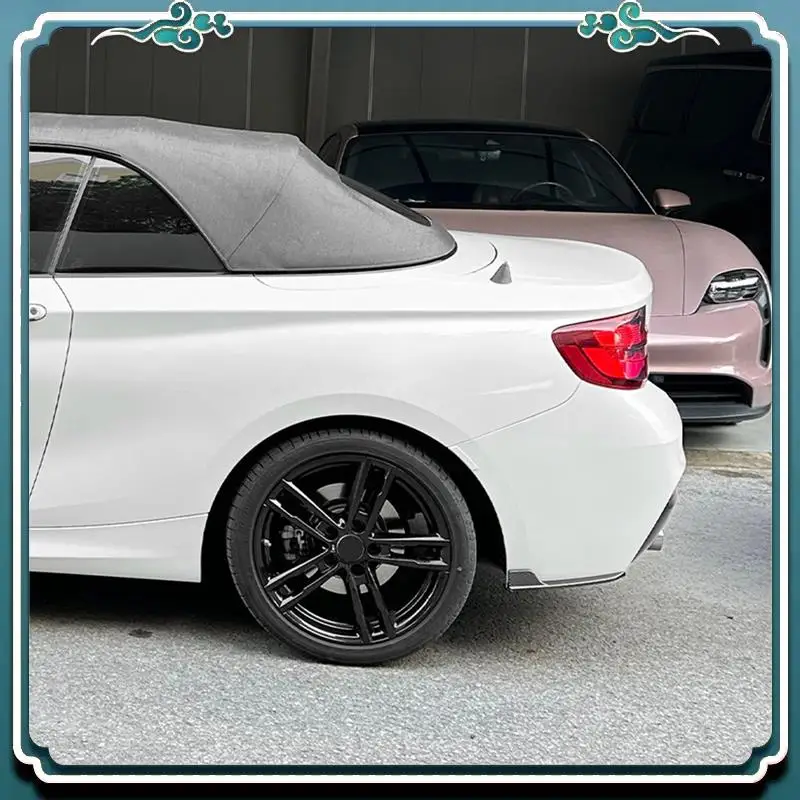 

ABTU-Car Rear Bumper Lip Diffuser Splitter Winglet Apron Spoiler Parts For BMW 2 Series F22 F23 M Sport 2015-2019 Carbon Fiber