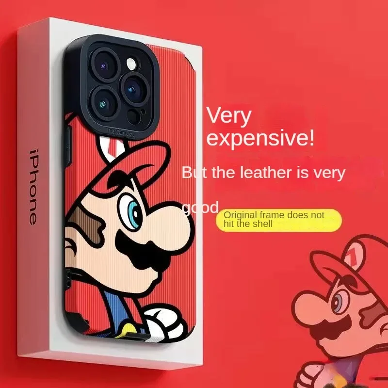 Super Mario Anime Phone Case for Iphone 14 13 12 11 Pro Plus X/XS XR XSMAX Inclusive Phone Shell Protective Anti-abrasion Cover