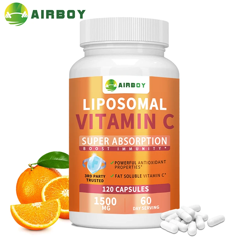 Liposomal Vitamin C - Immune System and Collagen Booster, Supports Respiratory and Nerve Health