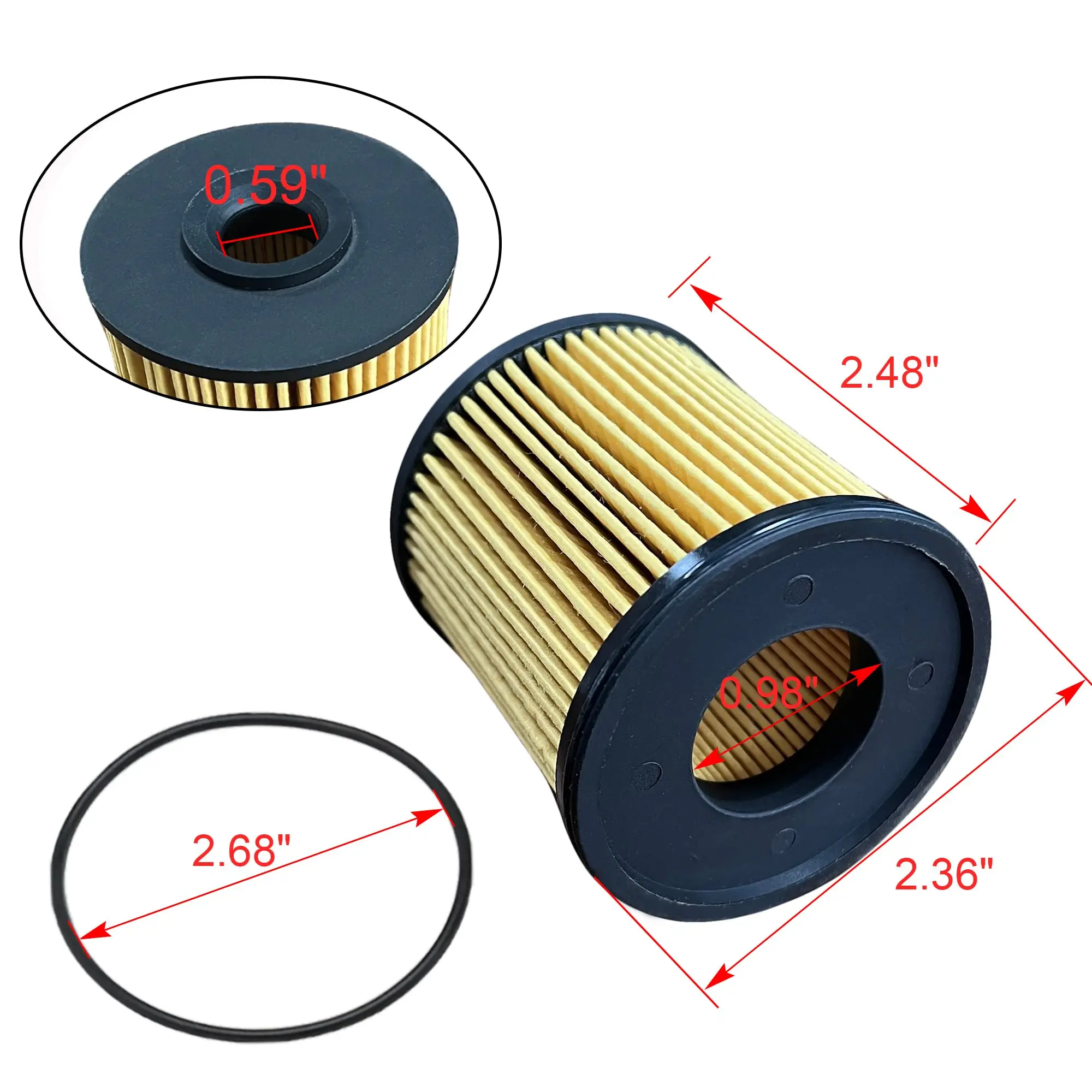 R12H (R12T Upgrade) Fuel Water Separator Marine Replaces S3240 120AT NPT ZG1/4-19 Spin-on Filter Includes 2 Fittings 2 Plugs