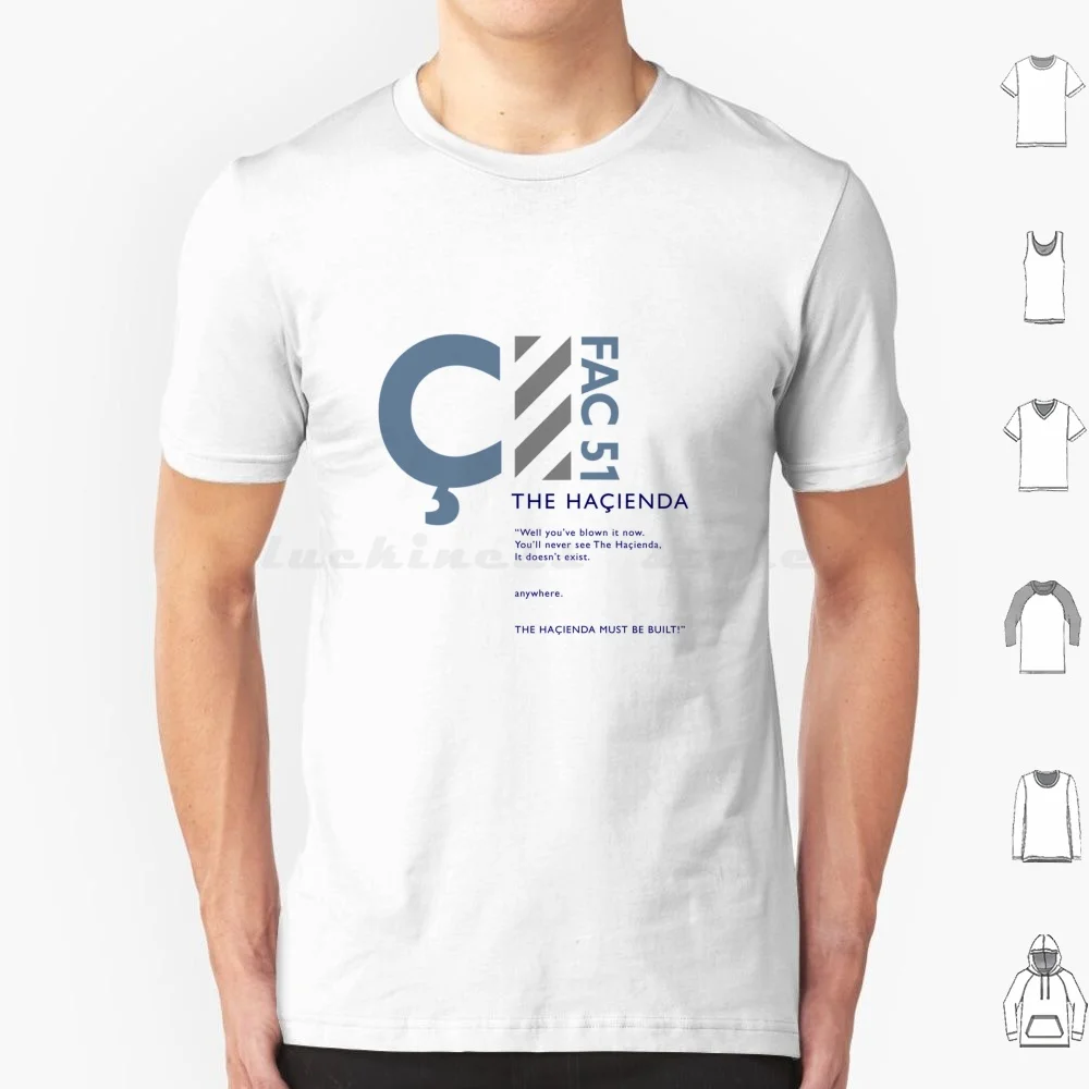 La Hacienda debe construida camiseta talla grande 100% algodón