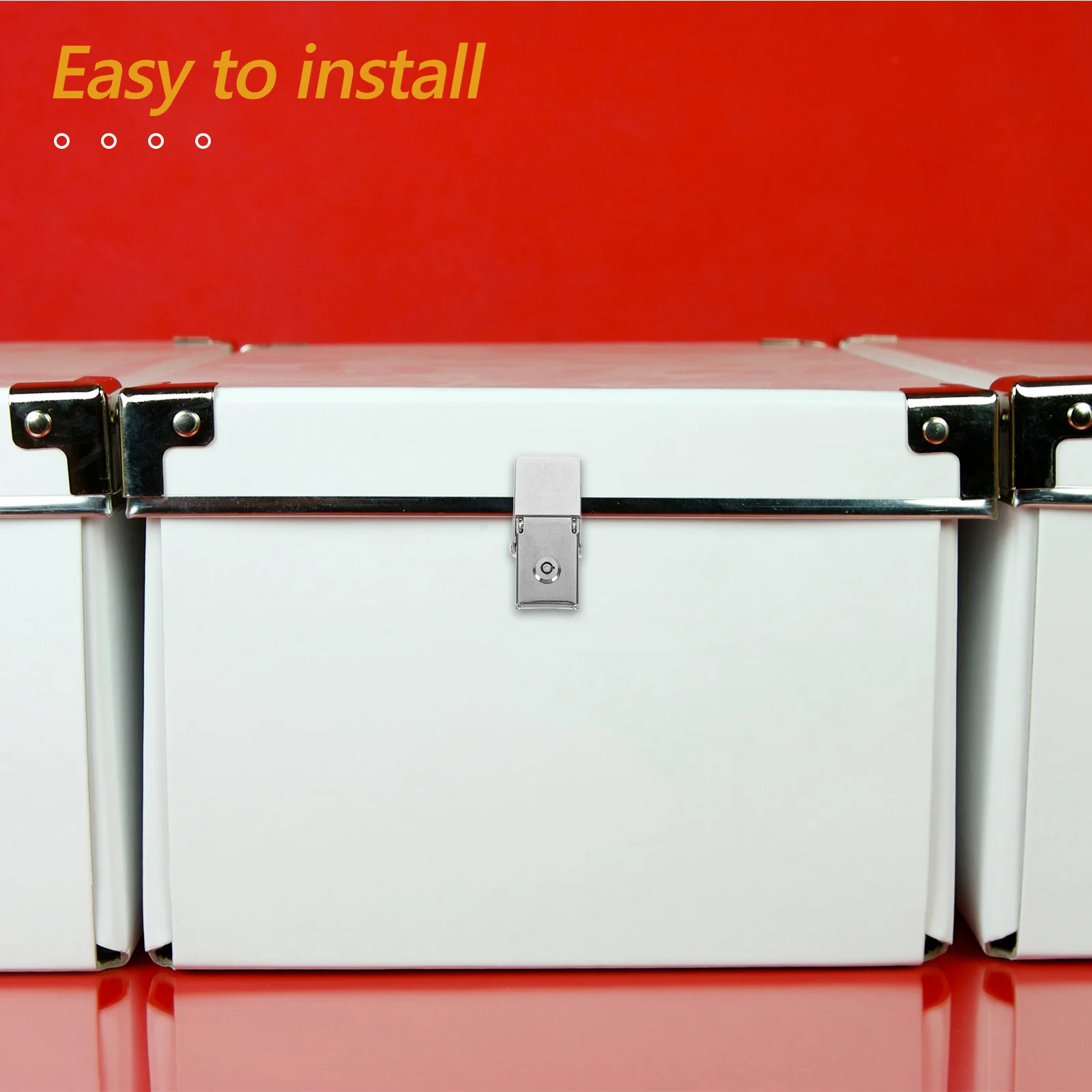 

1 Set Motorcycle Side Lock Stainless Steel Electric Scooter Box Latch Replacement Easy Install Security For Top Box Toolbox