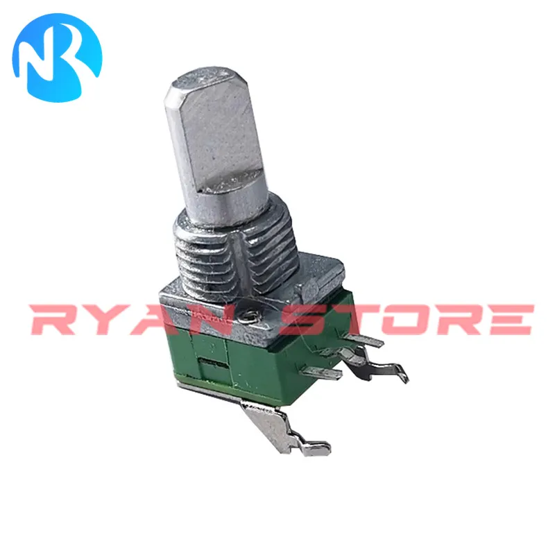 1PCS 100% New Original RD901F B20K Vertical Single Potentiometer RD901F B10K B100K B20K A250K Handle length Half Shaft 15MM 3Pin