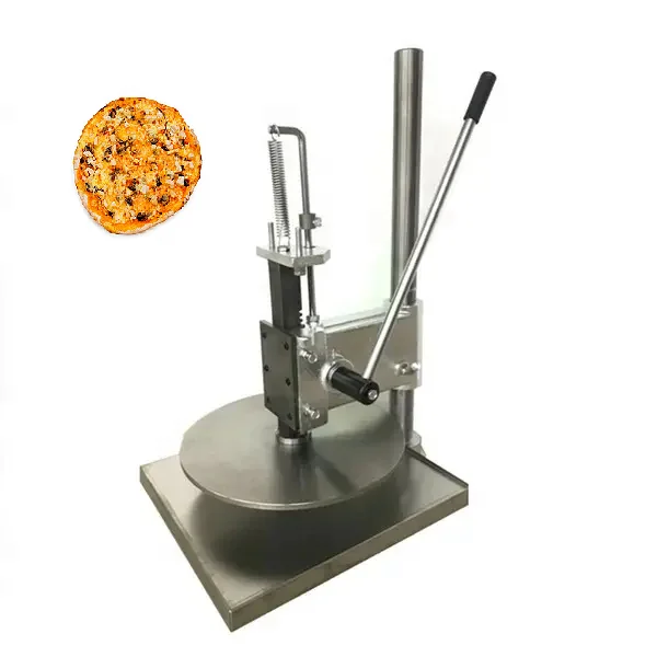 36cm Adjustable thickness Commercial hand pizza dough press machine/Manual Hand Pizza Dough Flattening Press