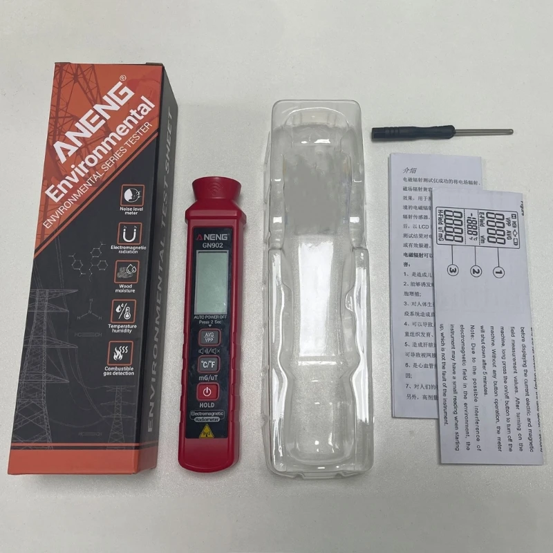 

Electromagnetic Field Radiation EmissionDosimeter Detector Tester Meter Dropship