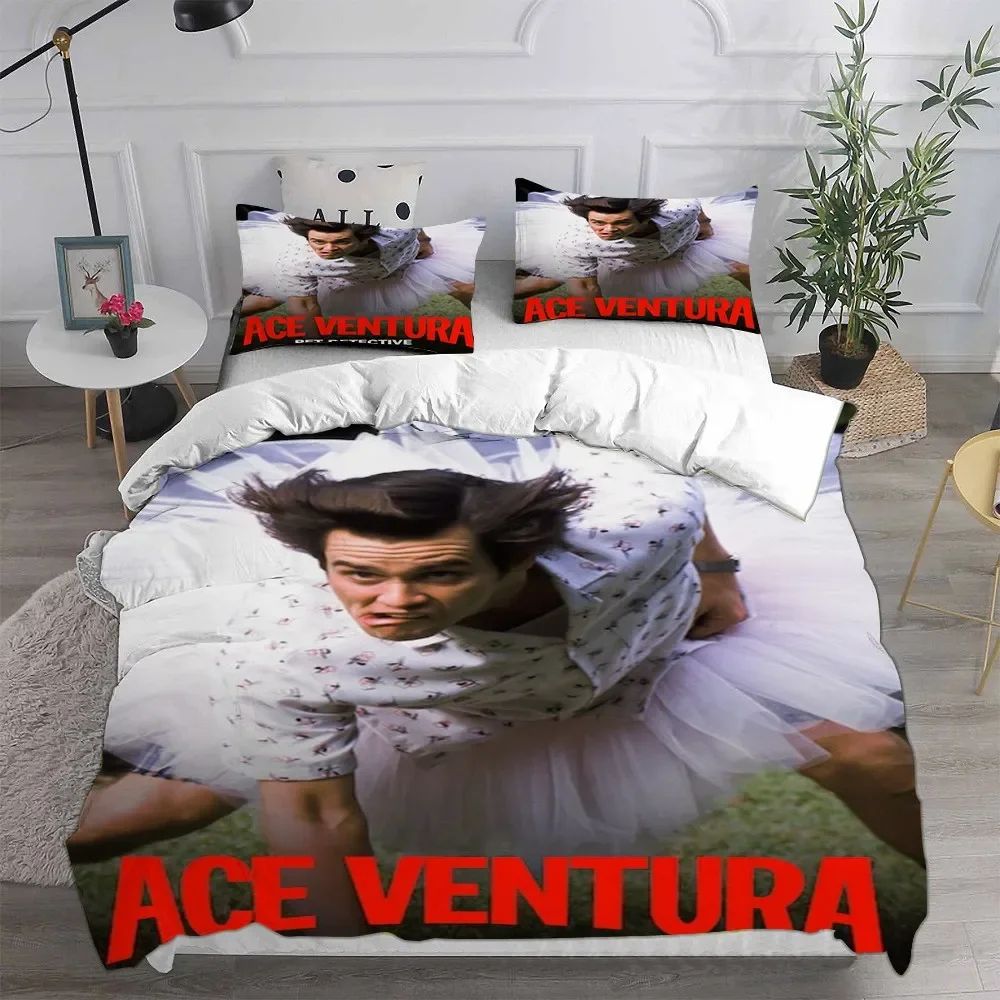 

Ace Ventura, комплекты постельного белья для детектива домашних животных, европейское одноместное одеяло, пододеяльник, наволочка, комплекты из 2-3 предметов для детей и взрослых