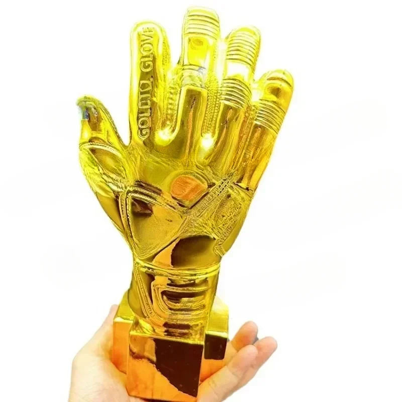 Goalkeeper Gold Gloves Trophy Fans Souvenir Ornaments Resin