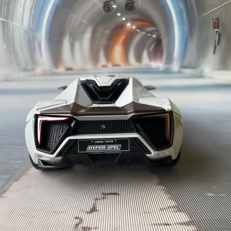 JADA1:24 Jada Speed and Passion Leckan White Panther Supercar ensemble de jouets de modèle de voiture en alliage rare