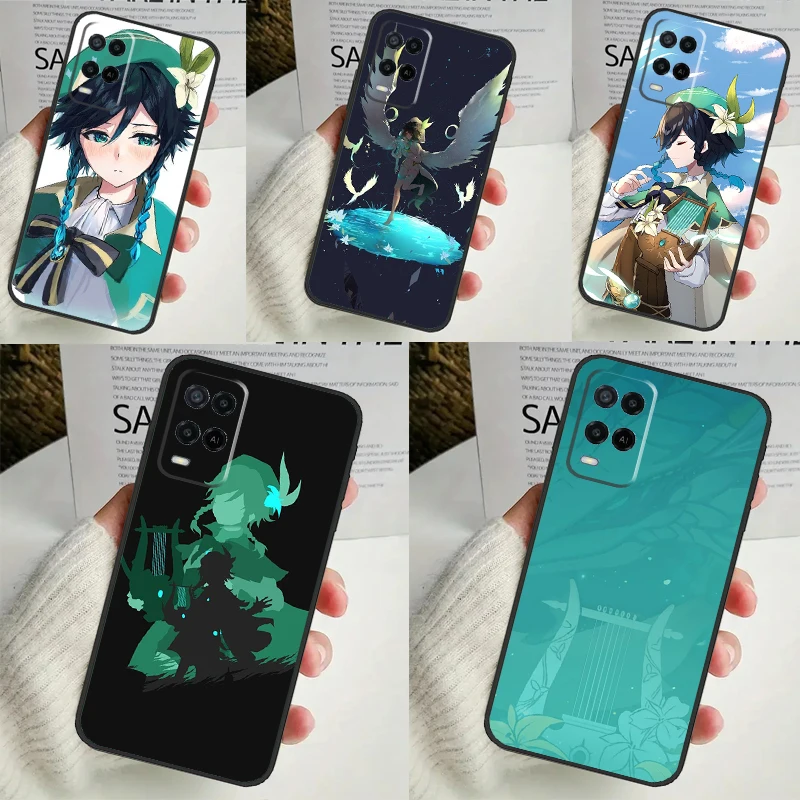 Genshin Impact Venti For OPPO A96 A76 A16 A54 A74 A94 A58 A78 A98 A5 A9 A53 A52 A72 A91 A15 A17 A57 A77 A79 Case