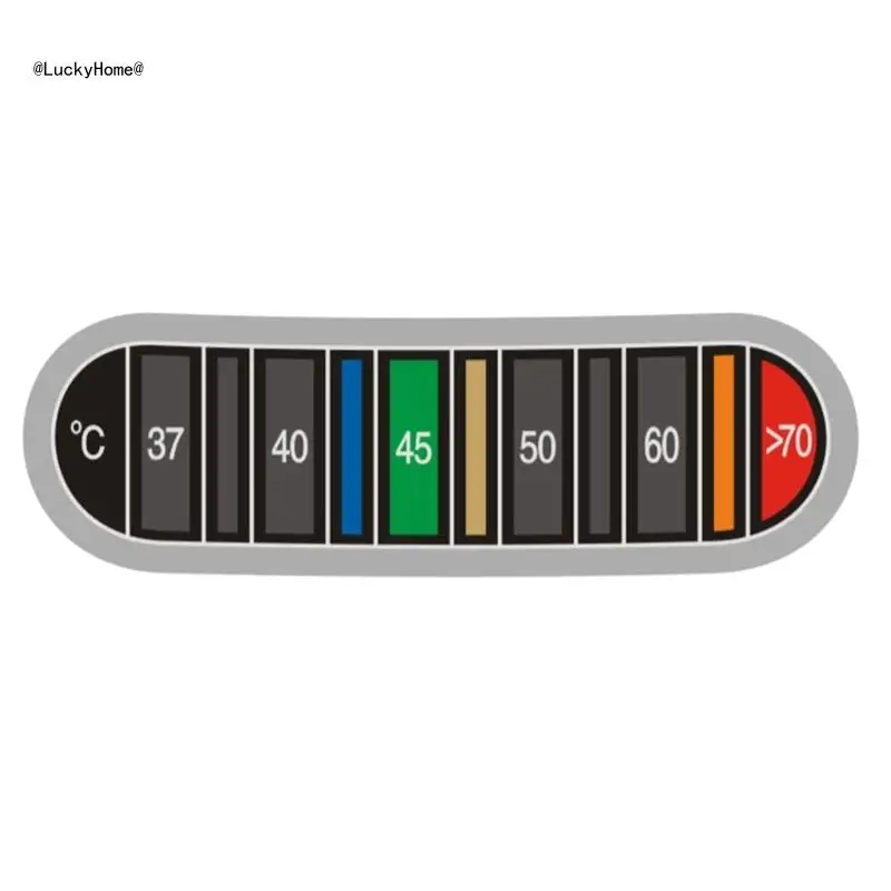 Termómetros adhesivos para botellas agua, tiras, termómetros para tazas café, pantallas adhesivas en grados para probar