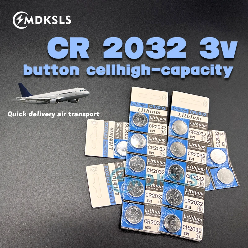 

2025 New 2-60PCS 3V CR2032 CR 2032 Button Battery Lithium Battery for Watch Toy Calculator Car Remote Control Button Coin Cell