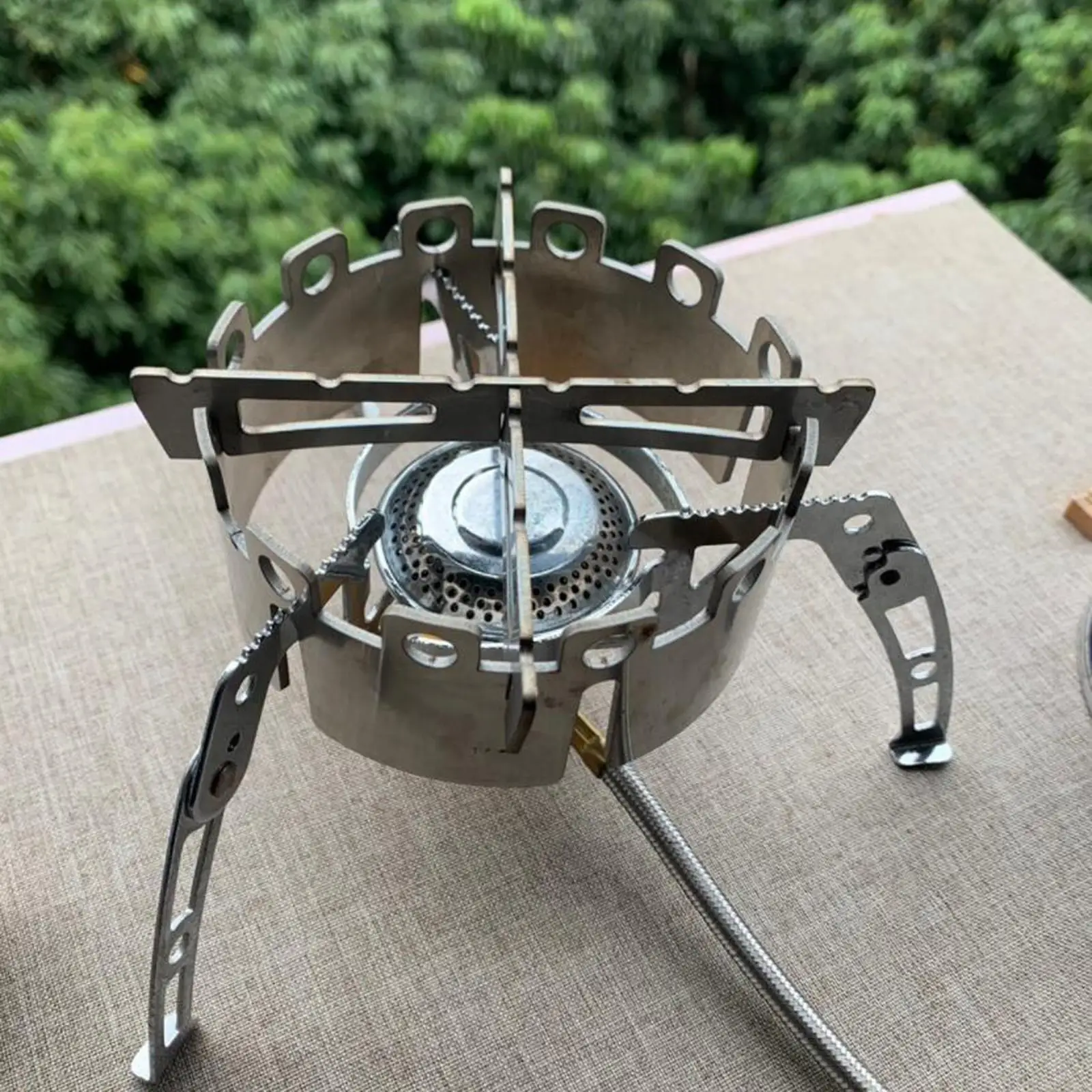 Mini Alcohol Stove Cross Stand Rack Camping Outdoor Spirit Burner Stand 304 - view 6