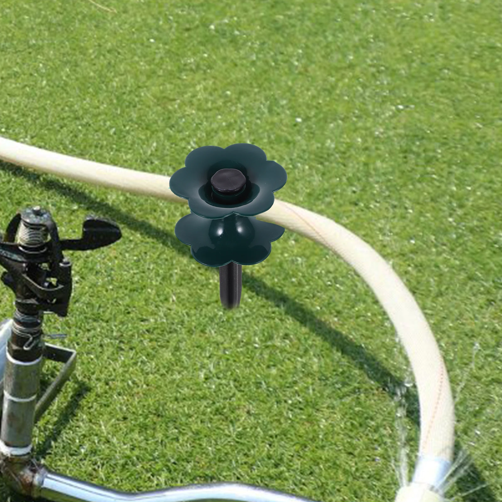 

2pcs Hose Guide Garden Hose Holder Stakes Watering Pipe Wheel Lawn Spike Flower Bed Garden Guides Durable Reusable