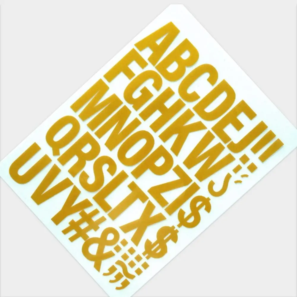 DIY Heat Transfers Patches Self Adhesive Colored Letter Symbols Clothing Stickers Durable Washable Hot Stamping Sticker