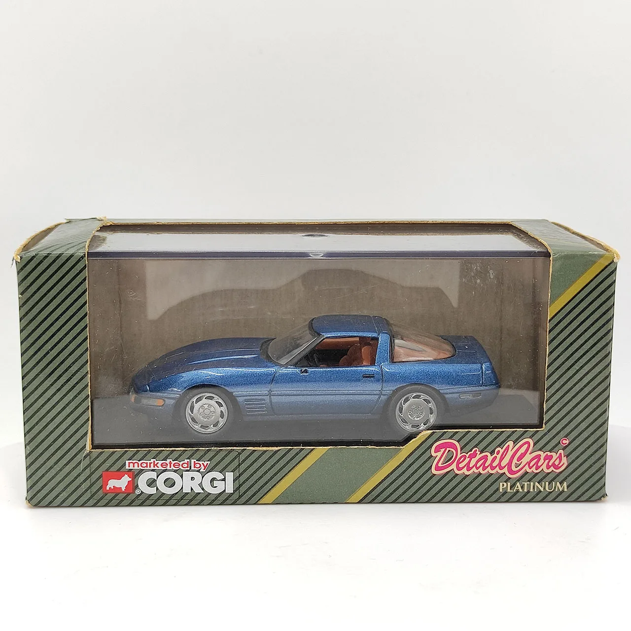 

Литой под давлением CORGI масштаб 1:43 CHEVROLET CORVETTE синий сплав модель автомобиля Коллекционная игрушка в подарок сувенир дисплей орнамент