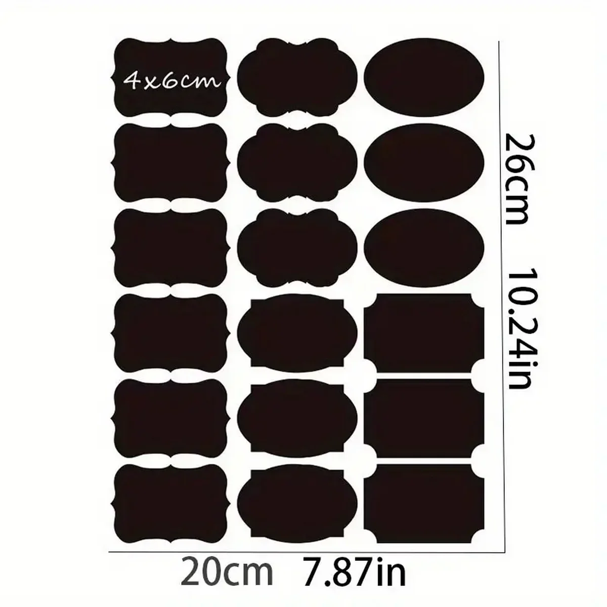 Reusable Waterproof Blackboard Sticker Labels with Self-Adhesive Pen Included for Food Storage Containers Spice & Cheese Markers