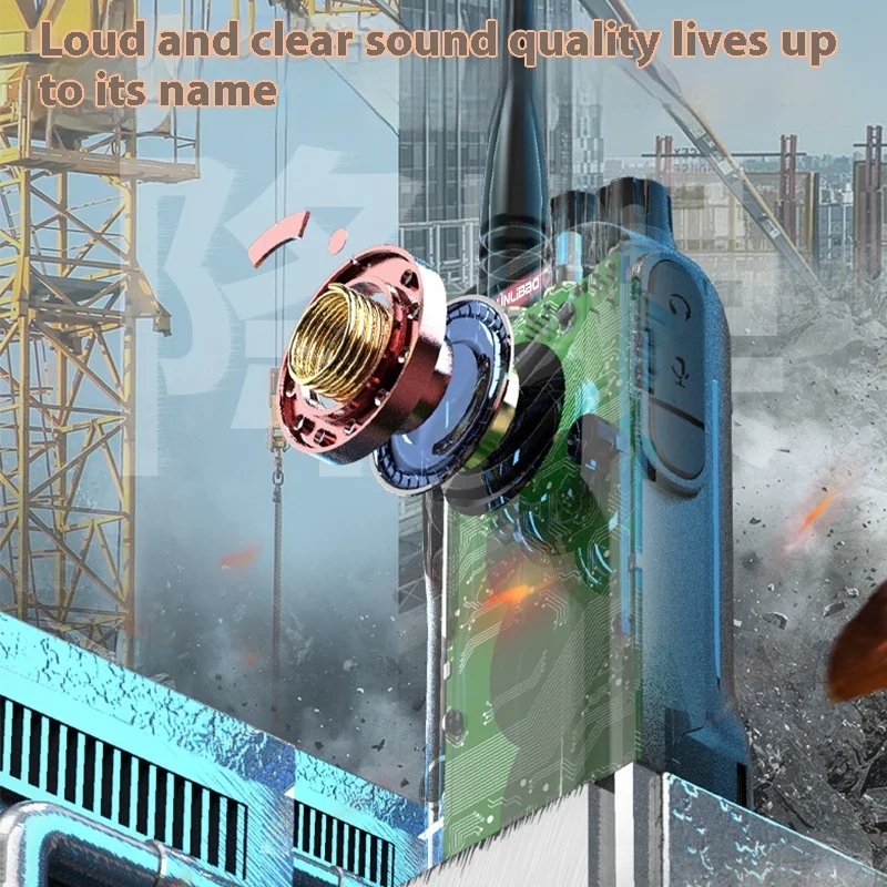 Super penetration 10w high power frequency intercom one-click remote standby hotel KTV construction site 5km call 4G