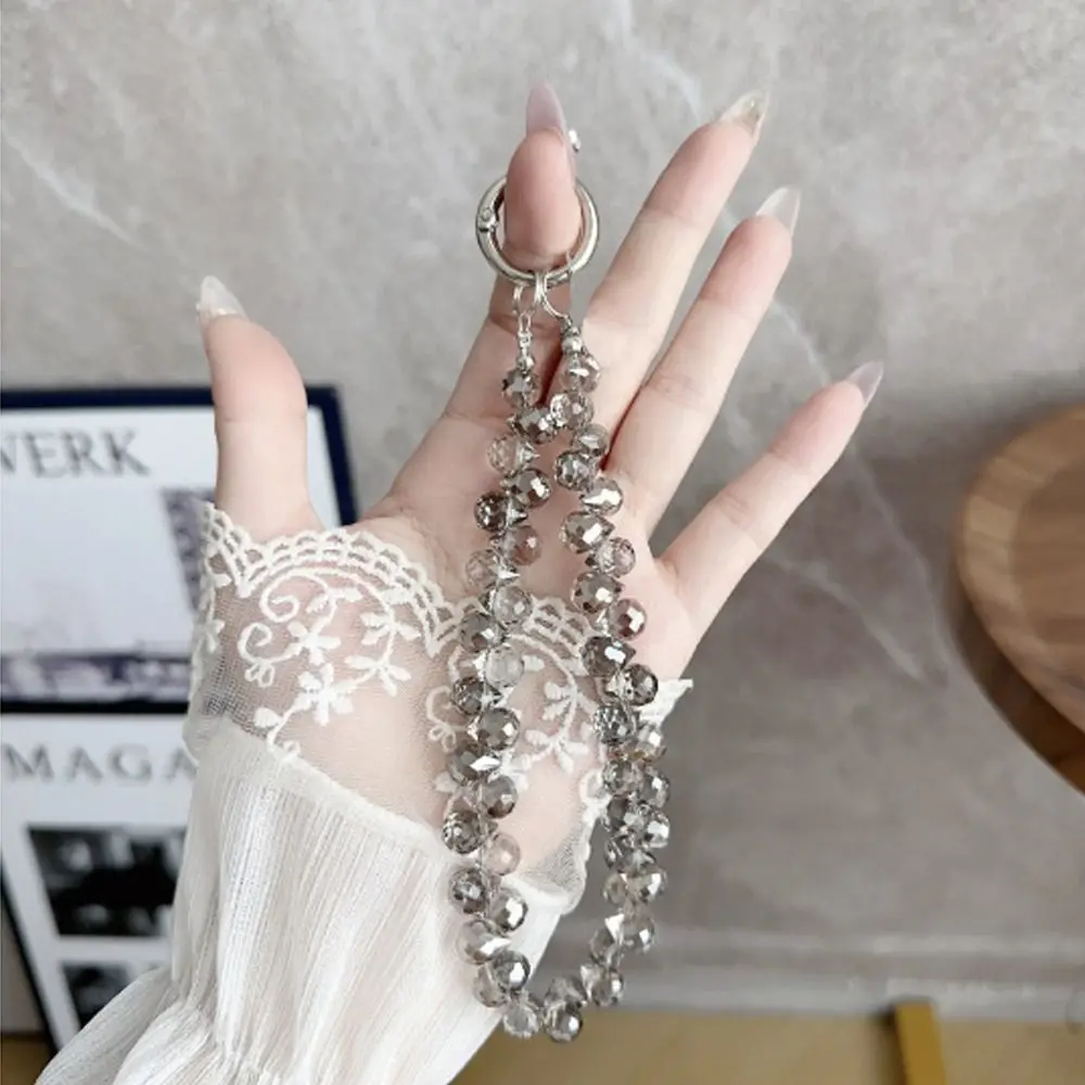 

Creative Glitter Crystal Bead Pendant Transparent Colorful Crystal Bead Keychain Detachable Durable Bag Pendant for Women Girls
