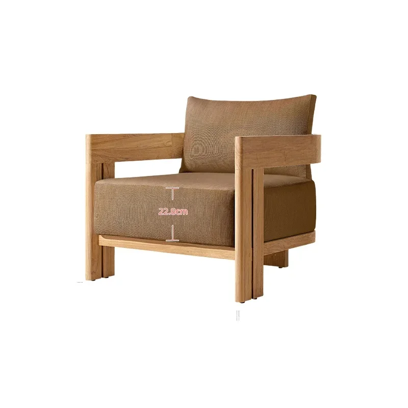 

Outdoor sofa courtyard outdoor open-air furniture combination, courtyard garden B & B hotel courtyard teak designer chair