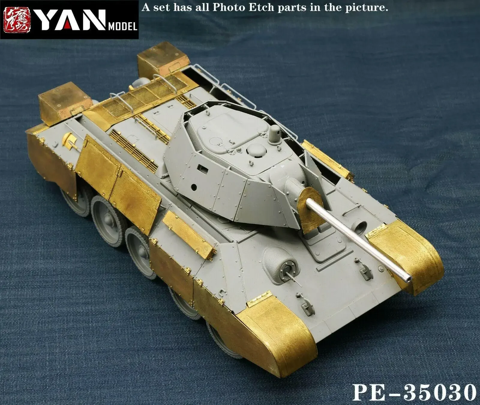 Yan Model PE-35030 1/35 Scale T-34/76 Detail Up Set for Border Model BT-009