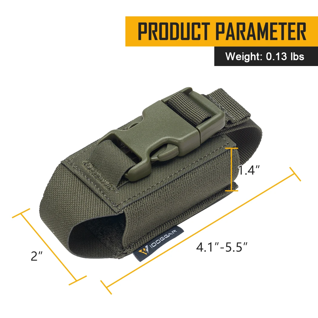 IDOGEAR Tactical Single Flashbang Pouch Tool Pouch Carrier Multi-Function MOLLE 3593