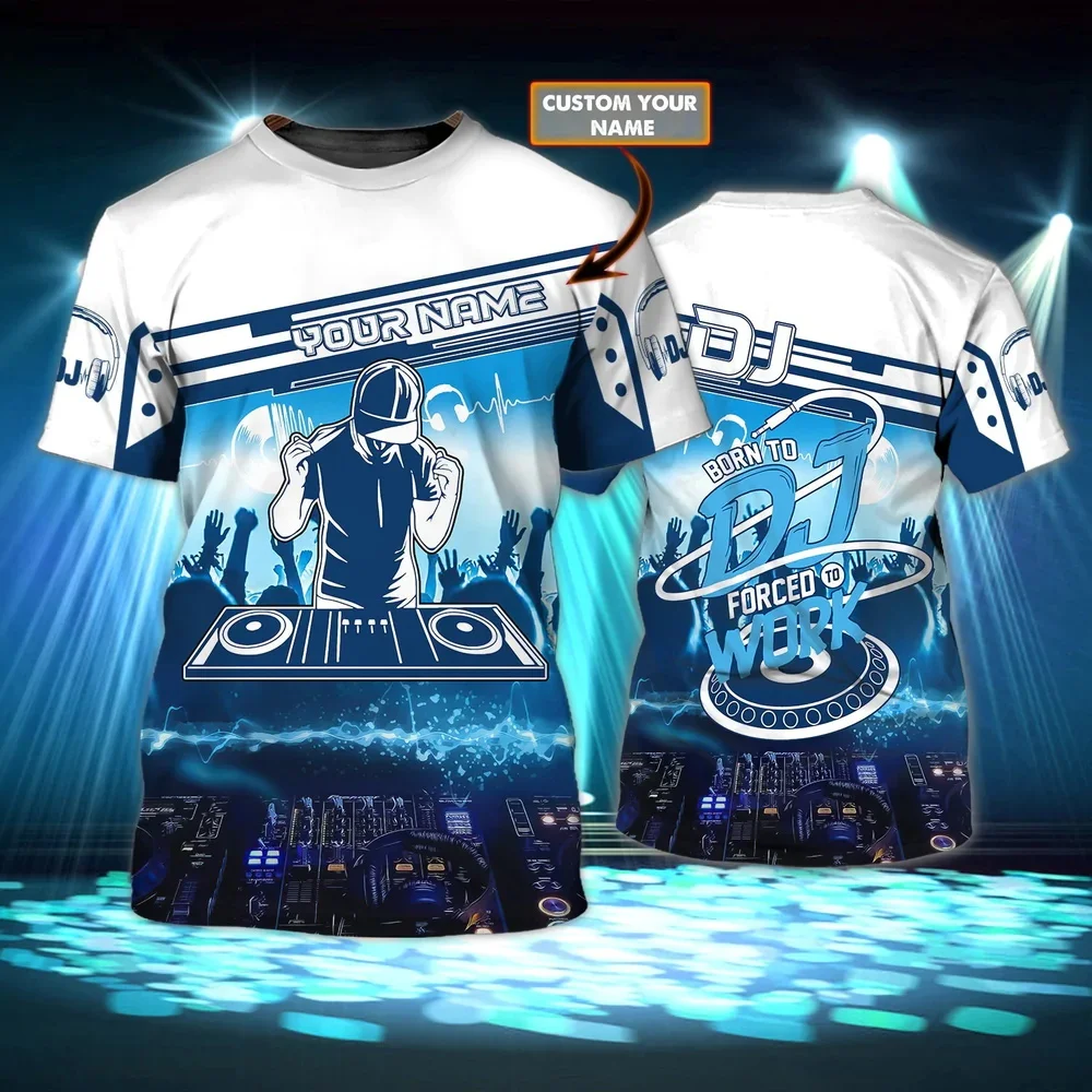 PLstar Cosmos Newest Summer Men's Music T-shirt DJ Live disco Personalized Name 3D Printed t shirt Unisex Hip Hop Tops DW146