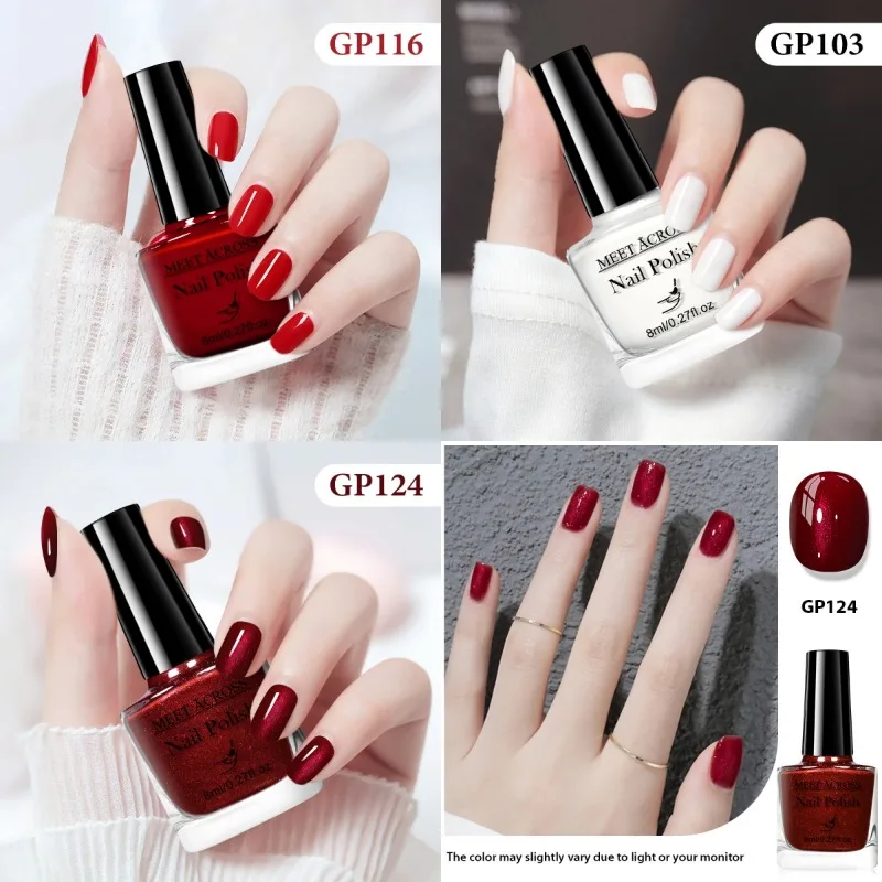 7-delige kerstkleurenset nagellak langdurig sneldrogend geen lamp nodig om nagelbenodigdheden te genezen Vernis voor nageldecoratie