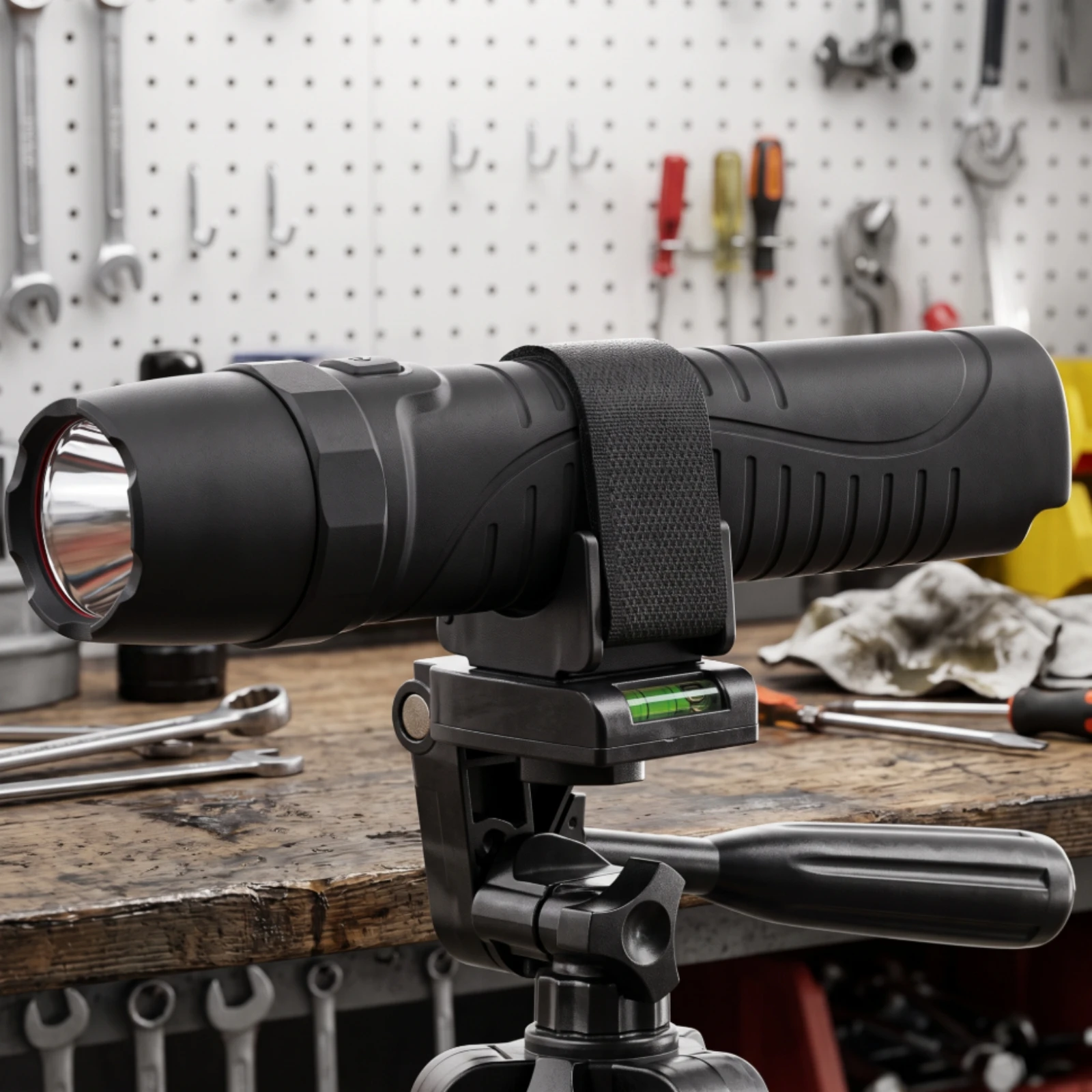 Clamp with U-Shaped Cradle Threaded Tripod Mount Clamp Flashlight Mount Compatible Lightweight for Outdoor Workers