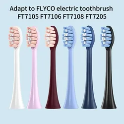 For FLYCO FT7105/FT7106/FT7108/FT7205/TH01 Electric Toothbrush Replacement Toothbrush Heads Soft Bristle Nozzles,4-16pcs