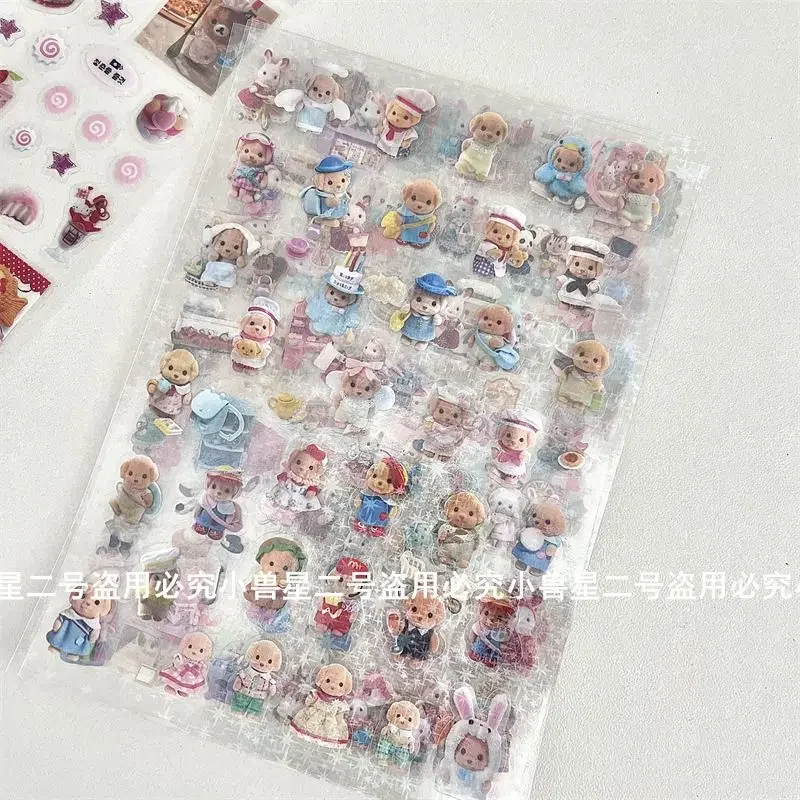 ملصقات عائلات سيلفانيان مع ملصقات جميلة لفيلم قطع الصور للحيوانات الأليفة ومشهد المنزل وحساب مصنوع يدويًا وملصقات جوكا اللطيفة