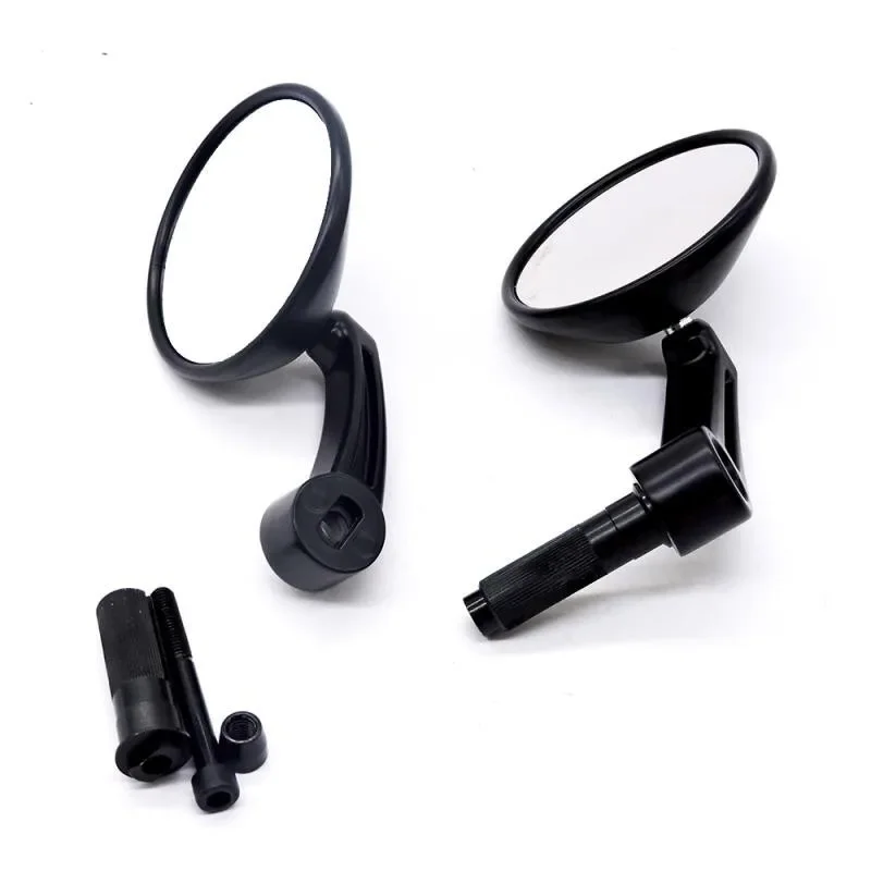 دائم دراجة نارية مرآة الرؤية الخلفية تعديل المقود دراجة كهربائية سكوتر مرآة مستديرة عكس مساعدة شخصية #1
