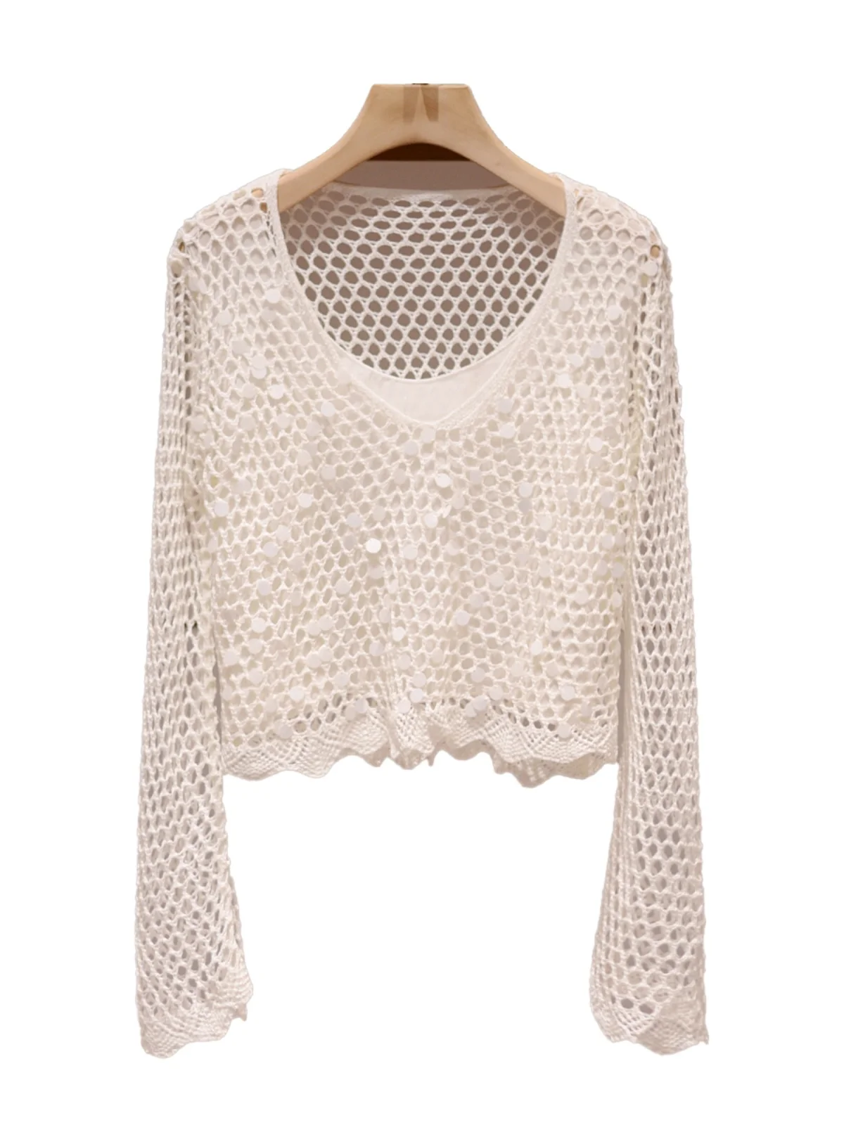 Women's Loose Long Sve round Ne Knitted Sweater White Breathable Comfortable Faionable Commute Sle Autumn New Arrival