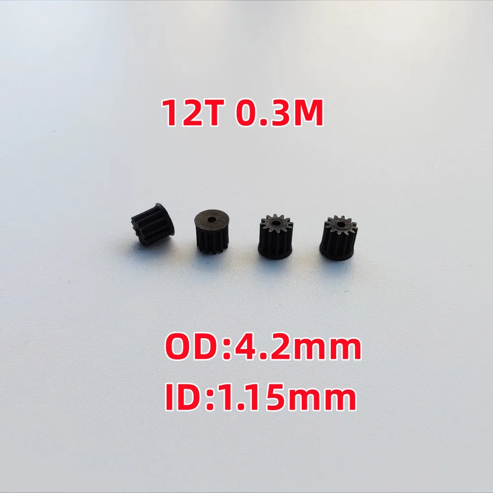 Plastic Small Motor Gear Teeth 6T 7T 8T 9T 10T 11T 12T 13T R/C Helicopter Quadcopter Drone Model Toys Spare Parts Accessories