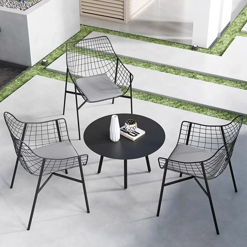Balcony Outdoor Table and Chair Combination Outdoor Table and Chair Simple Leisure Villa Courtyard