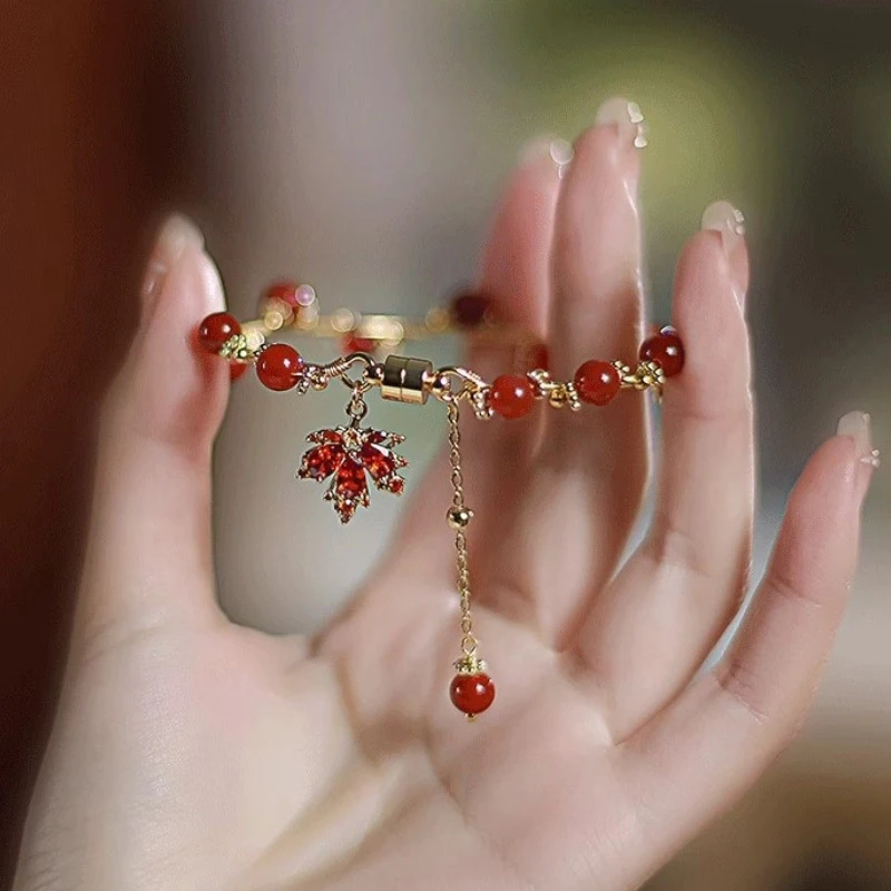 Cosplay Bracelet Women Chinese Style Retro Pendant Beads Bracelets Fashion Unique Exquisite Charm Bracelet Jewelry Accessories image 2