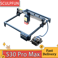 SCULPFUN S30 Pro Max 20W Laser Engraver Cutter, Automatic Air-assist, Laser Focus, 32-bit Motherboard, Replaceable Lens, Laser