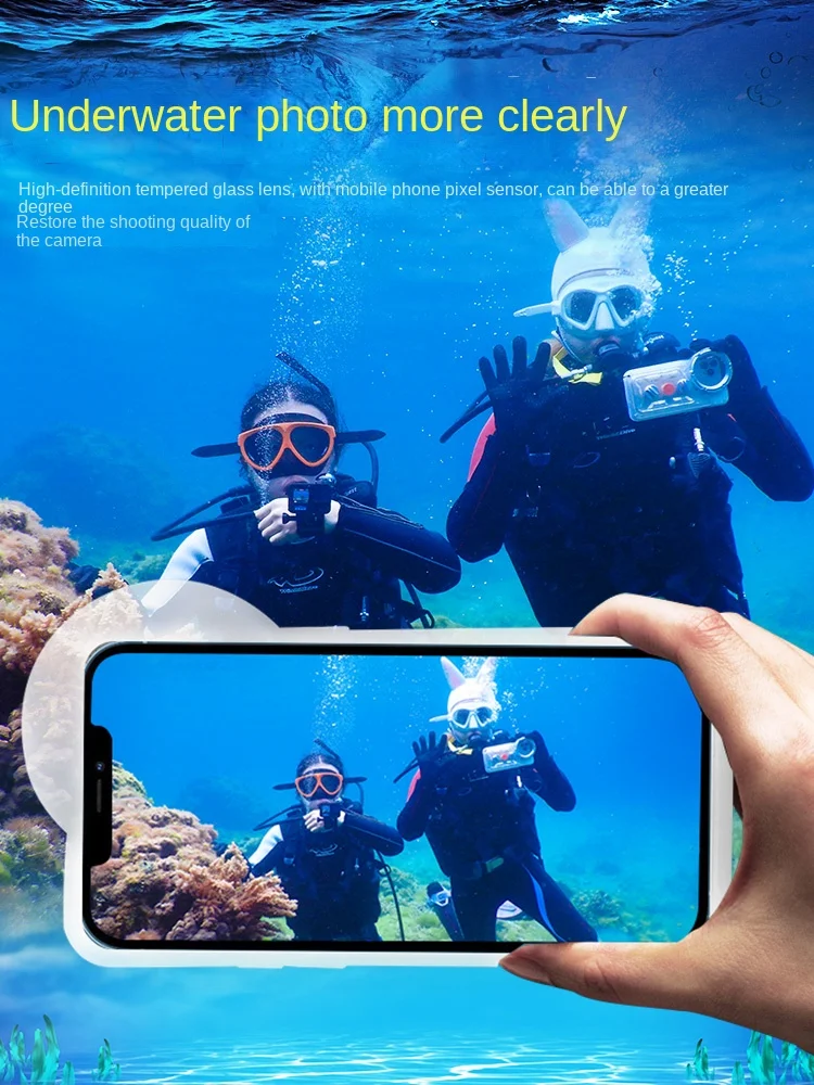 Mobile Phone Waterproof Bag Diving Cover Can Be Touchscreen Swimming Underwater Photography Envelope Bag