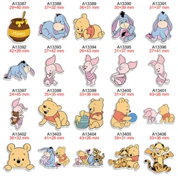 Disney Baby Pooh Tigger Piglet Eeyore Planar Resin Cartoon Cabochon for Earring Hairbow DIY Keychain Handmade Accessories 30pcs