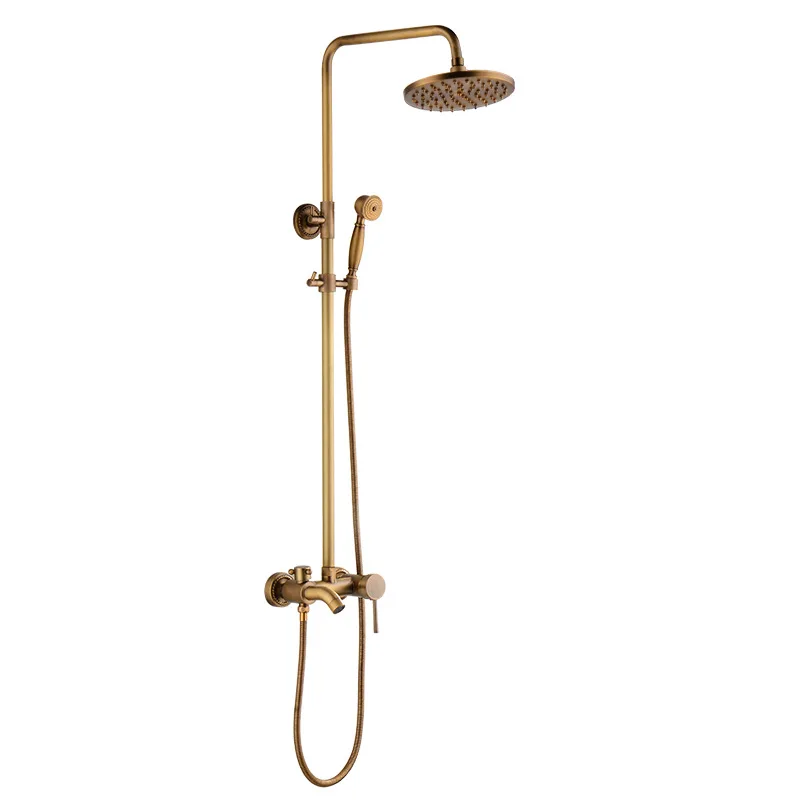 

Full copper shower lift shower bathroom shower head faucet set