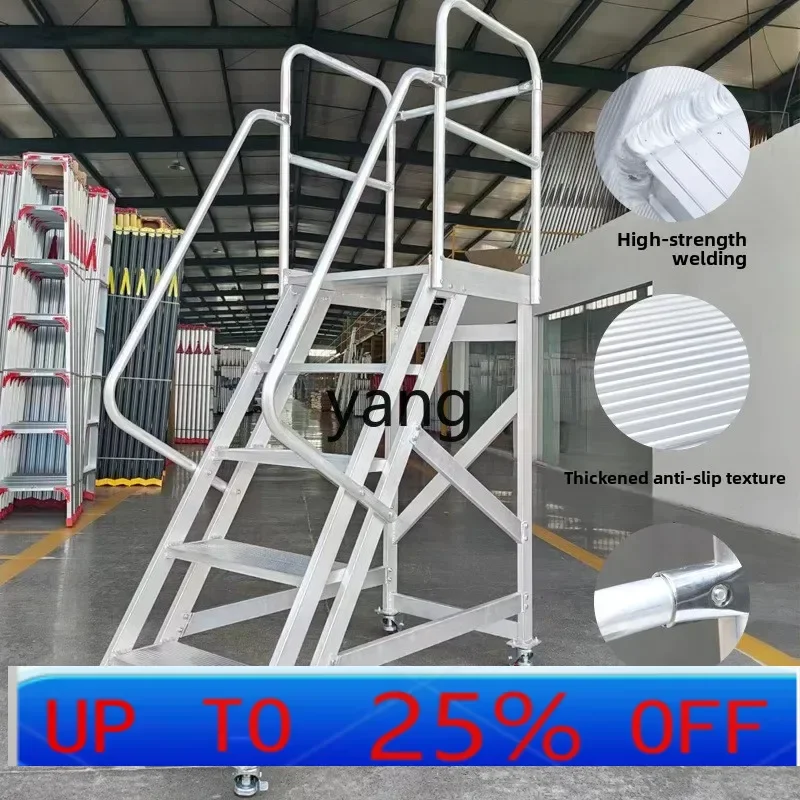 Ltt aluminum alloy welding platform ladder multi-functional movable climbing workshop pick-up stool
